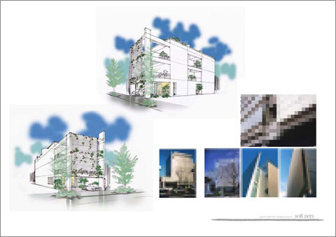 住宅建築プレゼンテーション、3世帯住宅1