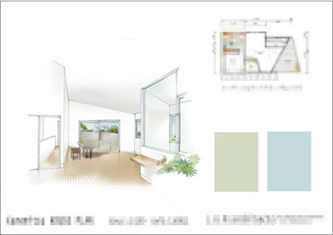 住宅パース、プレゼンテーション、住宅